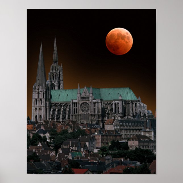 Chartres Cathedral Poster (Framsidan)