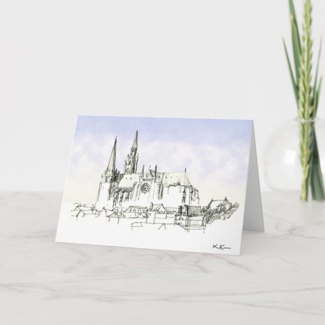 Chartres domkyrka kort (Framsida)