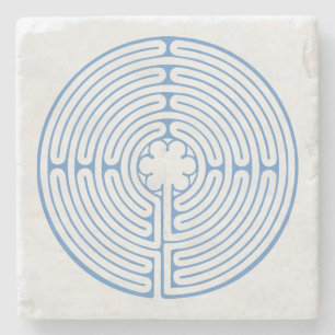 Chartres Labyrint Blue Stenunderlägg
