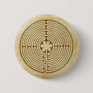 Chartres Labyrintantique stil 1 + dina idéer Knapp