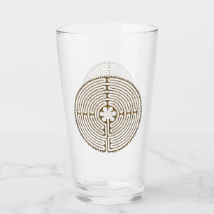 Chartres Labyrinth - Andlig Symbol Antique 1 Glaskopp