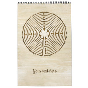 Chartres Labyrinth - Andlig Symbol Antique 1 Kalender