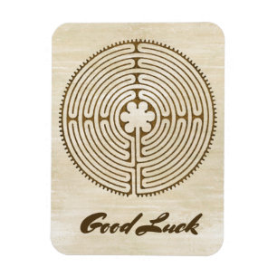 Chartres Labyrinth - Andlig Symbol Antique 1 Magnet