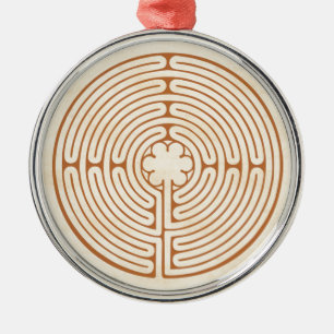 Chartres Labyrinth Julgransprydnad Metall
