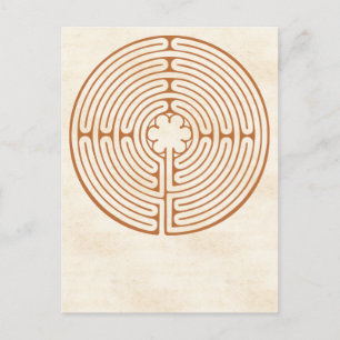 Chartres Labyrinth Vykort