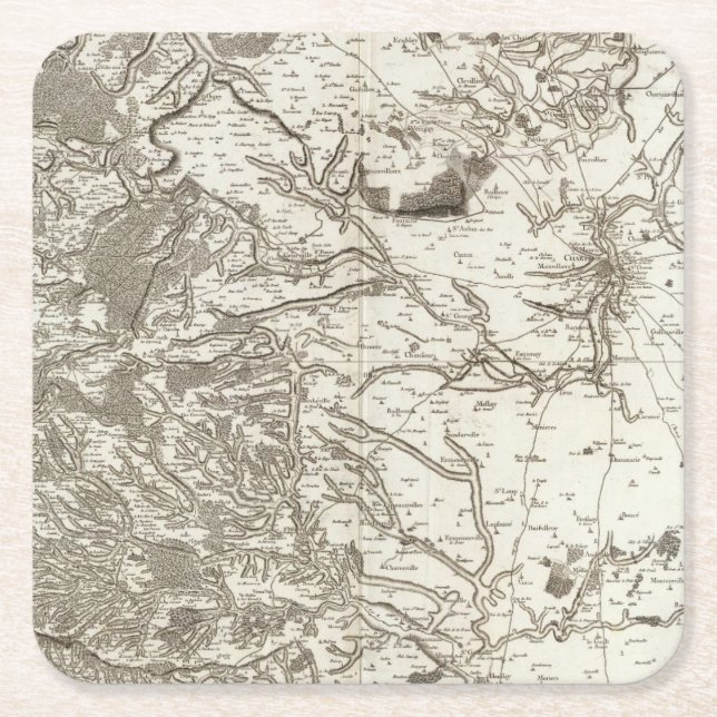 Chartres Underlägg Papper Kvadrat (Framsidan)