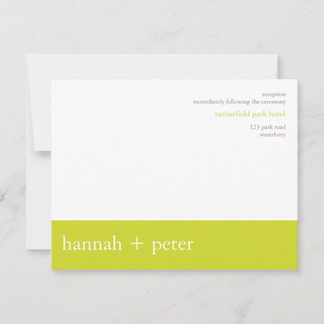 Chartreuse Banner :: Mottagningsinbjudan Inbjudningar (Framsida)