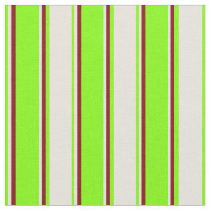 Chartreuse, Beige & Maroon Rand Tyg
