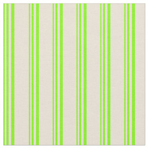 Chartreuse & Bisque Färgad Lined Mönster Tyg