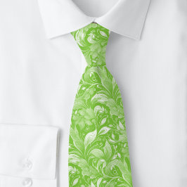 Chartreuse Botanisk Batik Slips