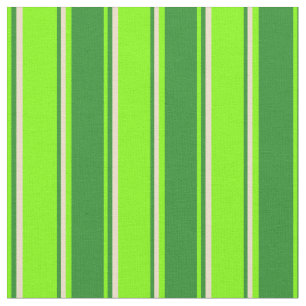Chartreuse, Forest Grönt & Tan Rand Tyg
