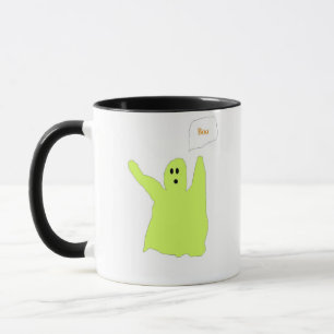 Chartreuse Ghostie med Orange Boo mugg