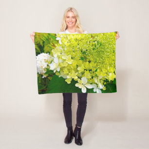 Chartreuse Grön, Limelight Hortensia, Fleecefilt