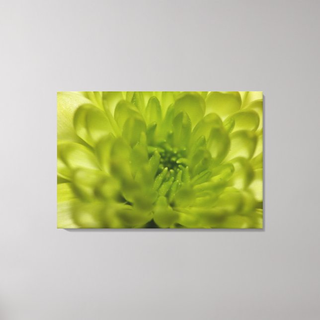 Chartreuse Grön Mamma Lindad Canvas (Framsida)