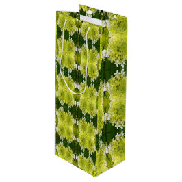 Chartreuse Grönt Abstrakt Hydrangea Blooms Mönster