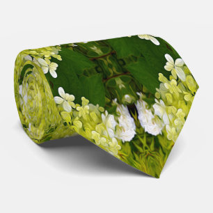 Chartreuse Grönt Abstrakt Hydrangea Blooms Mönster Slips