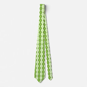 Chartreuse grönt diamant mönster slips