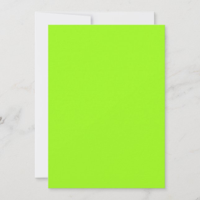 Chartreuse Grönt-inbjudan Inbjudningar (Framsida)