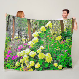 Chartreuse Grönt Limelight Hydrangea Garden Fleecefilt