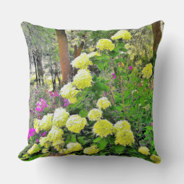 Chartreuse Grönt Limelight Hydrangea Garden Kudde