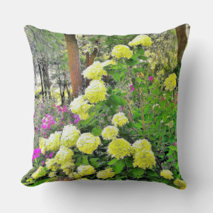 Chartreuse Grönt Limelight Hydrangea Garden Kudde