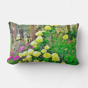 Chartreuse Grönt Limelight Hydrangea Garden Lumbarkudde