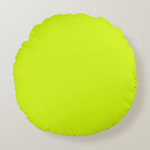 Chartreuse Gul enfärgad Rund Kudde