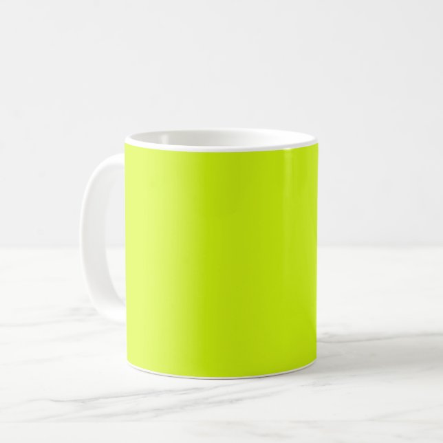  Chartreuse-Gult (färg i fast form)  Kaffemugg (Framsida vänster)