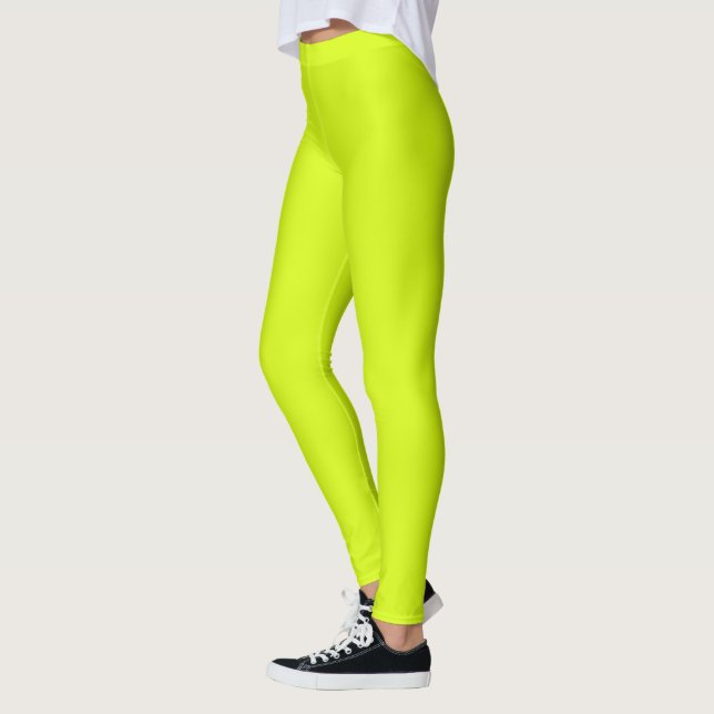  Chartreuse-Gult (färg i fast form)  Leggings (Vänster)