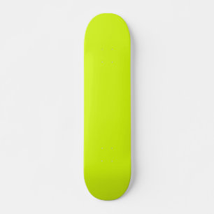 Chartreuse-Gult (färg i fast form) Mini Skateboard Bräda 18,5 Cm