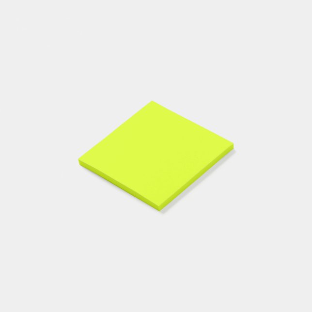  Chartreuse-Gult (färg i fast form)  Post-it Block (Vinklad)