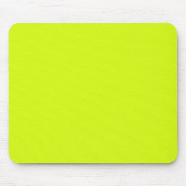 Chartreuse-Gult (fast färg) Musmatta (Framsidan)
