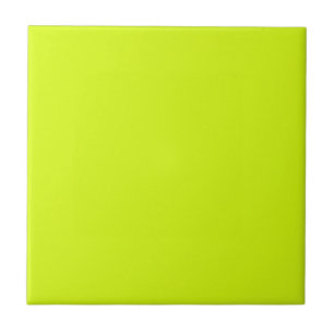 Chartreuse Gult solid färg Kakelplatta