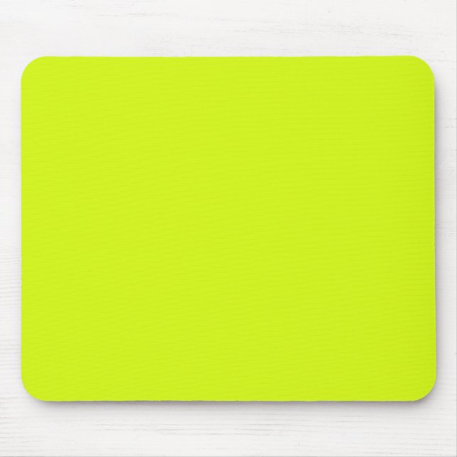Chartreuse Gult solid färg Musmatta (Framsidan)