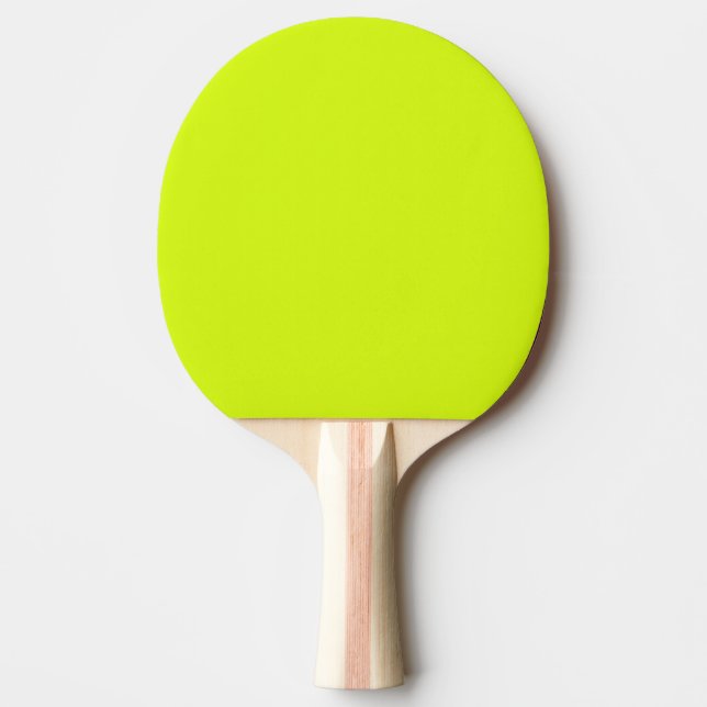 Chartreuse Gult solid färg Pingisracket (Framsidan)