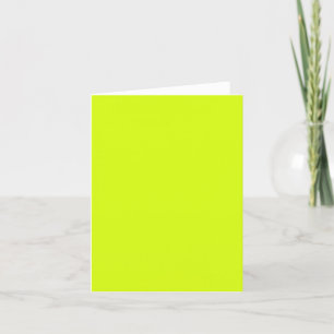 Chartreuse Gult solid färg Tack Kort