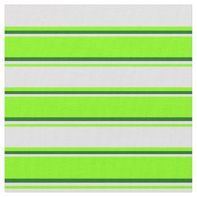 Chartreuse, Lavender & Mörk grönt Rand Tyg (Närbild)