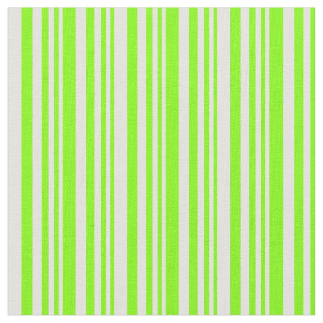 Chartreuse & Light Gult Lining Mönster Tyg (Närbild)