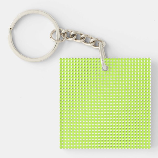 Chartreuse Ljus Limegrön Mönster - Diamanter (Framsidan)