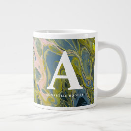 Chartreuse Marble Anpassningsbar för flera färg/Na Jumbo Mugg