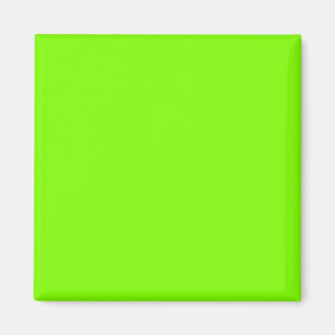 Chartreuse/Neon Grönt 7FFF00 Färg & Image Option Magnet
