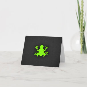 Chartreuse, Neon Grönt Frog Kort