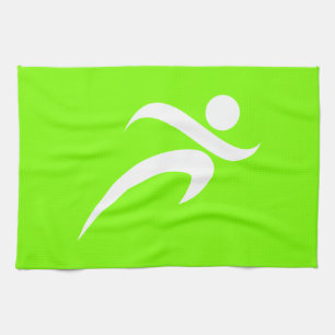 Chartreuse, Neon Grönt Running Kökshandduk