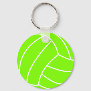 Chartreuse, Neon Grönt Volleyball Nyckelring