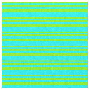 Chartreuse och Cyan Linjer Mönster Tyg