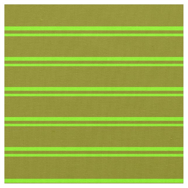 Chartreuse och Grönt Lintrad/Stripe Mönster Tyg (Närbild)