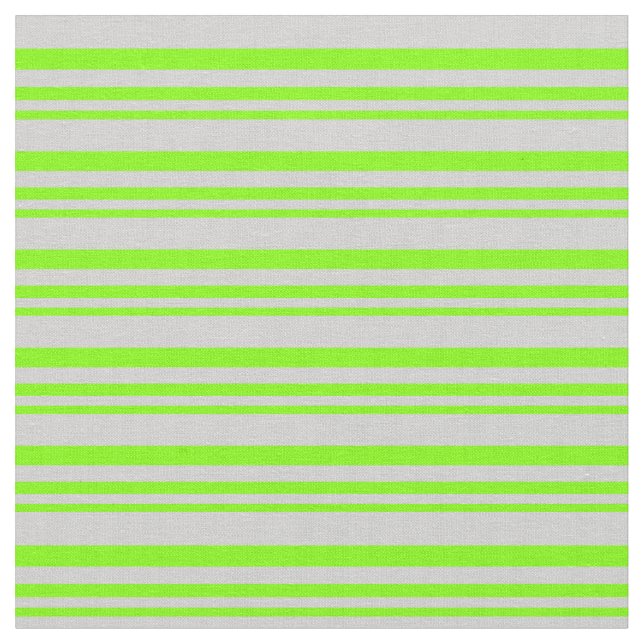 Chartreuse och Light Grått Färgad Mönster Tyg (Närbild)