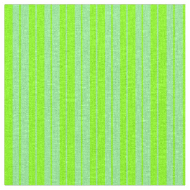 Chartreuse och Ljust grönt Rand/Linjer Mönster Tyg (Närbild)