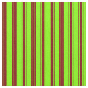 Chartreuse och Maroon Linjer Tyg