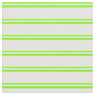 Chartreuse och Mint Cream Lintet/Stripe Mönster Tyg